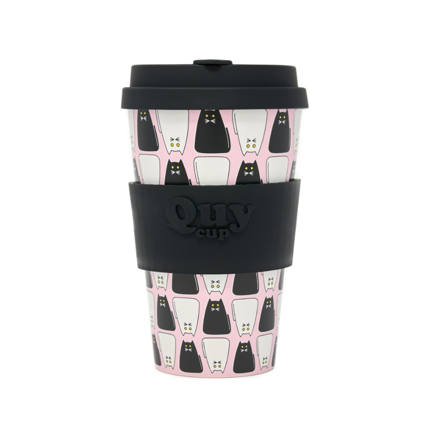 Travel Mug 400 ml Recycled Plastic - Japan Cat- Cats Collection