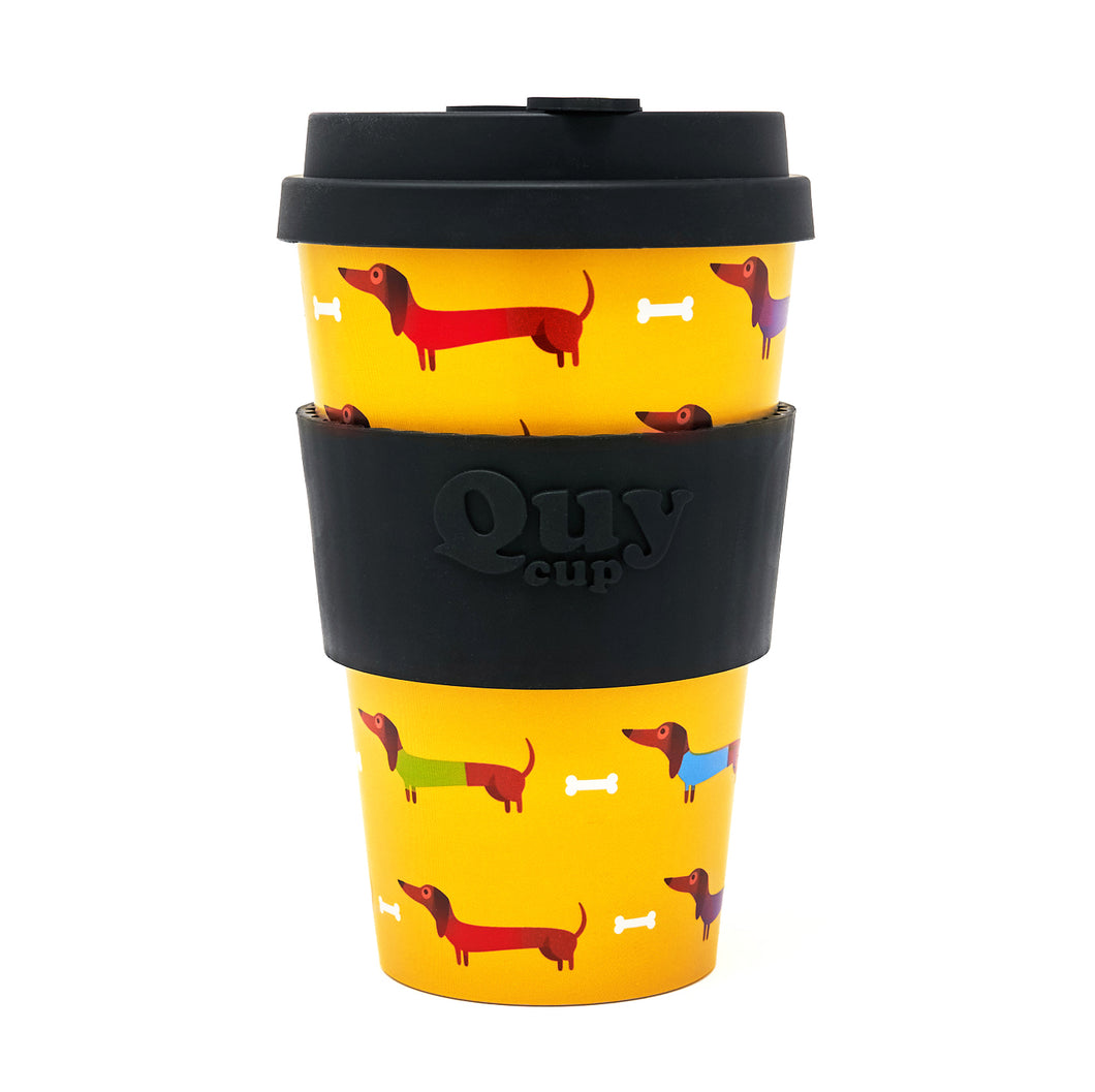 400ml Recycled Plastic Travel Mug - Pedro - Teckels Collection