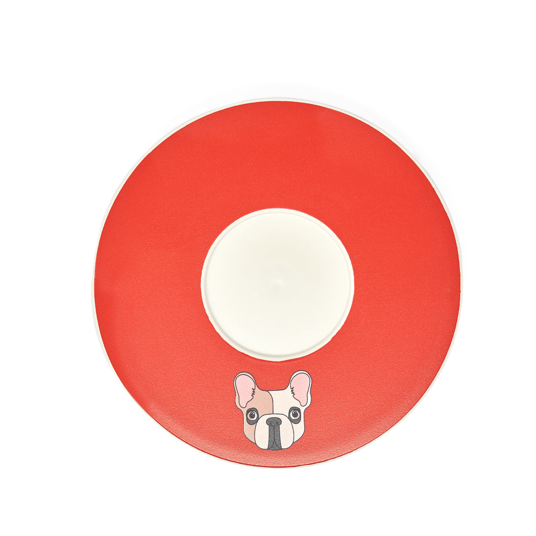 Espresso Saucer Recycled Plastic - Achille- French Bulldog Collection