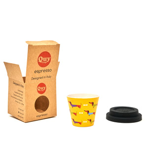 90ml Recycled Plastic Espresso Cup with lid - Pedro - Teckle