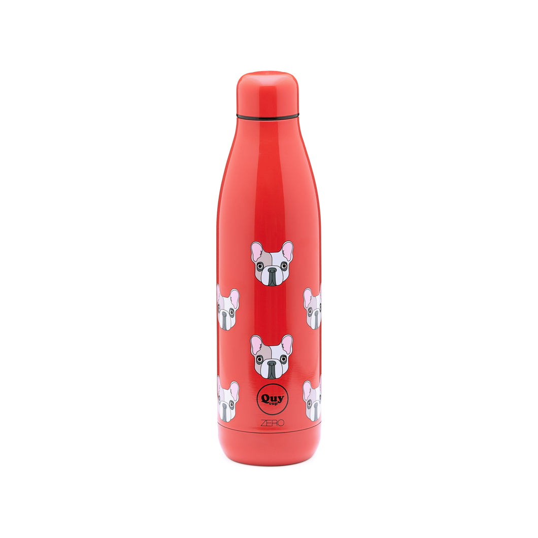 500ml Zero Thermo Bottle - Achille - French Bulldog Collection